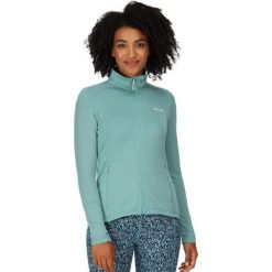 Bluza turystyczna polarowa damska Regatta Highton Lte II. Niebieskie bluzy bez kaptura damskie Regatta, bez wzorów, z elastanu, bez ramiączek, bez kaptura. Za 84.70 zł.