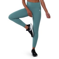 Legginsy sportowe ze średnim stanem Fitness Siroko Finish. Niebieskie legginsy damskie SIROKO, xl, bez wzorów, z nylonu, na fitness i siłownię. W wyprzedaży za 105.00 zł.