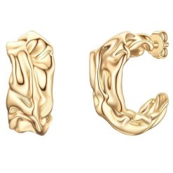 Yokoamii Kolczyki z mosiadzu w zlocie 1 ct Damski. Żółte kolczyki damskie Yokoamii, z mosiądzu. Za 159.99 zł.