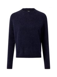 BOSS Sweter z dodatkiem alpaki Kobiety Wełna niebieski, M. Niebieskie swetry klasyczne damskie Boss, m, z dzianiny, bez kołnierzyka. Za 549.95 zł.