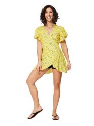 Ipanima Tunika w kolorze żółto-białym rozmiar: 38/40. Żółte tuniki damskie Ipanima, bez wzorów, z wiskozy, bez kołnierzyka, bez ramiączek. Za 78.99 zł.