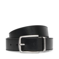 Pasek Emporio Armani. Czarne paski męskie Emporio Armani, bez wzorów. Za 569.99 zł.