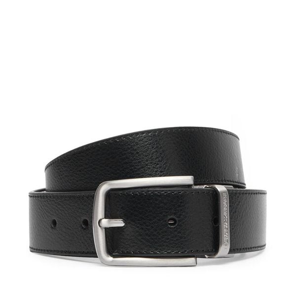 Pasek Emporio Armani. Czarne paski męskie Emporio Armani, bez wzorów. Za 569.99 zł.