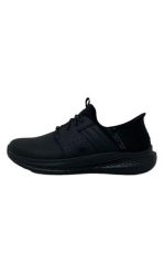 Buty sportowe męskie Skechers Slade Zachary. Czarne buty sportowe na co dzień męskie Skechers, na zimę, z materiału, bez zapięcia, trekkingowe. Za 319.99 zł.