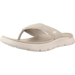 Sandały SKECHERS GO WALK FLEX Beżowy. Brązowe sandały damskie Skechers, bez wzorów, z materiału, bez obcasa. Za 179.99 zł.