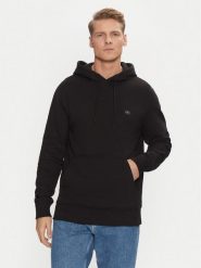 Calvin Klein Jeans Bluza Woven Label Hoodie J30J327113 Czarny Regular Fit. Czarne bluzy bez kaptura męskie Calvin Klein Jeans, m, z bawełny. Za 259.99 zł.