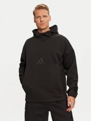 Adidas Bluza Z.N.E. JE7537 Czarny Loose Fit. Czarne bluzy bez kaptura męskie Adidas, m, z bawełny. Za 339.99 zł.