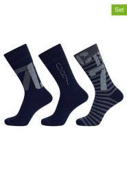 CR7 Skarpety (3 pary) w kolorze granatowym rozmiar: 40-46. Niebieskie skarpetki męskie CR7, bez wzorów. Za 36.95 zł.