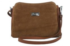 Listonoszka skórzana BARBERINI'S j. brązowy 931-12. Brązowe shopper bag damskie Barberinis, bez wzorów, ze skóry, duże, zamszowe, bez dodatków. Za 249.99 zł.