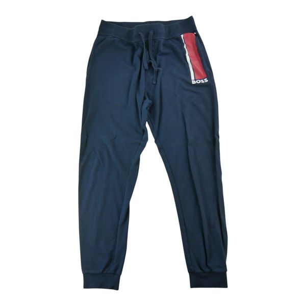 Second life - Spodnie dresowe męskie granatowe - Stan dobry. Niebieskie spodnie sportowe męskie Hugo Boss, z dresówki. Za 127.76 zł.