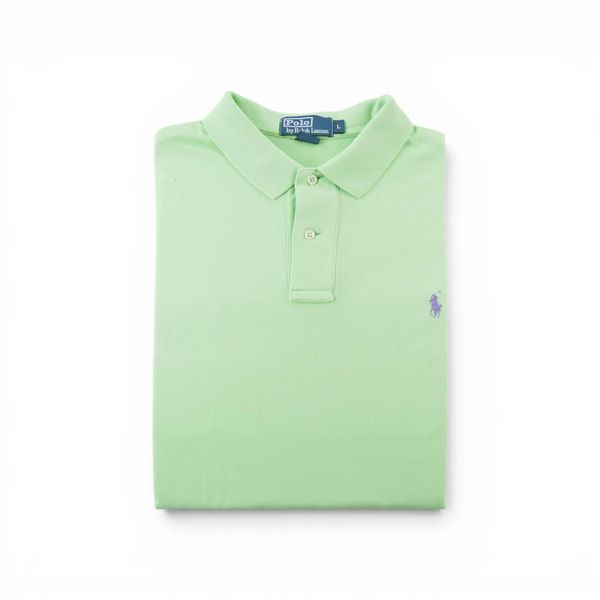 Koszulka Polo męska z krótkim rękawem Polo Ralph Lauren. Zielone koszulki polo męskie Ralph Lauren, l, bez wzorów, z bawełny, bez ramiączek. Za 106.46 zł.