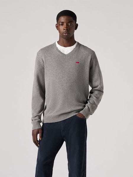 Levi's Sweter w kolorze szarym rozmiar: L. Szare swetry męskie Levi's, l, bez wzorów, z wełny, bez kołnierzyka. Za 167.28 zł.