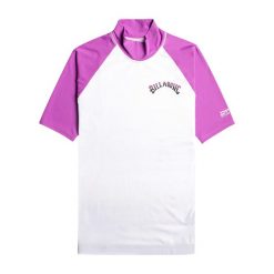 Koszulka do pływania damska Billabong Sunny Side SS. Białe t-shirty damskie Billabong, l, bez wzorów, bez kołnierzyka. Za 83.99 zł.
