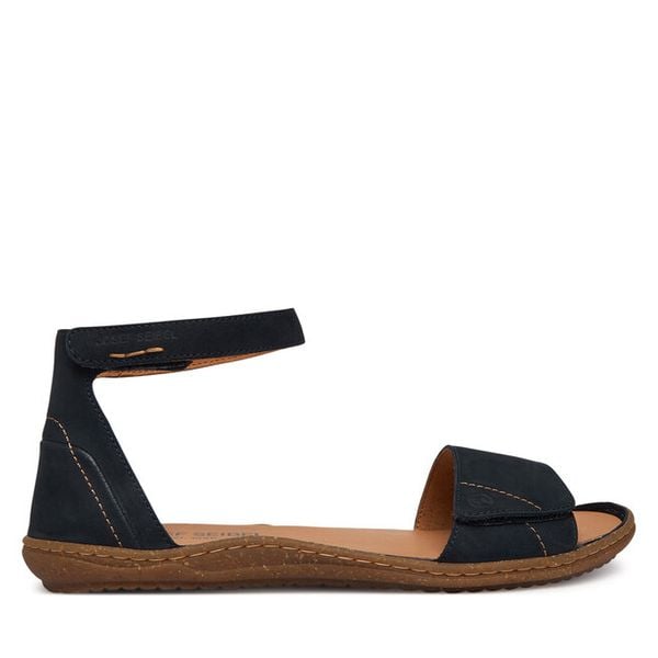 Sandały Josef Seibel. Niebieskie sandały damskie Josef Seibel, bez wzorów, bez obcasa, na płaskiej podeszwie. Za 439.99 zł.