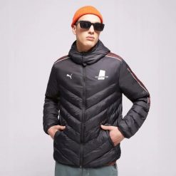 KURTKA MĘSKA ZIMOWA SPORTOWA PUMA ZIMOWA Z KAPTUREM CZARNA. Czarne kurtki treningowe męskie Puma, na zimę, l, bez wzorów, do biegania. Za 409.84 zł.