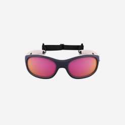 Okulary przeciwsłoneczne turystyczne dla dzieci Quechua MH K500 kat. 4. Czerwone okulary przeciwsłoneczne dziecięce Decathlon. Za 59.99 zł.