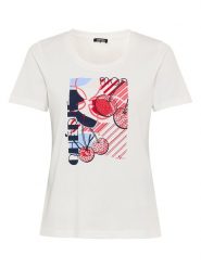 Olsen Koszulka w kolorze białym rozmiar: 38. Białe t-shirty damskie Olsen, bez wzorów, bez kołnierzyka. Za 84.79 zł.