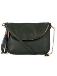 Anna Morellini Skórzana torebka "Alice" w kolorze ciemnozielonym - 22 x 18 x 2 cm rozmiar: onesize. Zielone torebki klasyczne damskie Anna Morellini, bez wzorów, z materiału, bez dodatków. Za 234.94 zł.