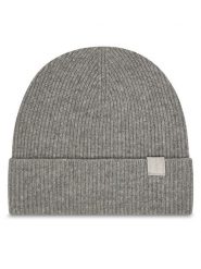 Calvin Klein Czapka Emblem LV04D8013G Szary. Szare czapki zimowe damskie CALVIN KLEIN, z kaszmiru. Za 349.99 zł.