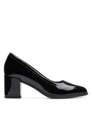 Clarks Skórzane czółenka "Freva55 Court" w kolorze czarnym rozmiar: 37,5. Czarne czółenka damskie Clarks, bez wzorów, bez obcasa. Za 148.26 zł.