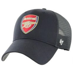 Czapka z daszkiem męska Arsenal FC Branson Cap. Niebieskie czapki męskie 47 Brand, na lato, bez wzorów, z bawełny, sportowe. Za 99.99 zł.