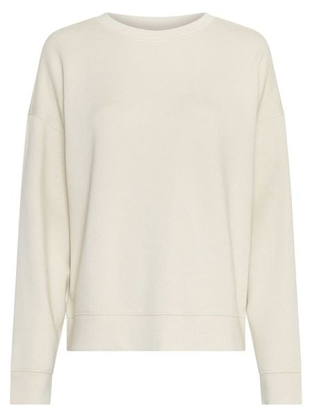 MOSS COPENHAGEN Bluza "Ima Q" w kolorze kremowym rozmiar: M/L. Brązowe bluzy bez kaptura damskie MOSS COPENHAGEN, l, z wiskozy. Za 165.71 zł.