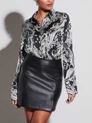 LA Angels Bluzka w kolorze czarno-kremowym rozmiar: M. Brązowe bluzki damskie LA Angels, m, bez wzorów, bez kołnierzyka, bez ramiączek. Za 113.63 zł.