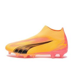 Buty piłkarskie PUMA Ultra Match+ LL Fg/Ag sunset glow/pumasun stream. Brązowe buty fitness męskie Puma, do piłki nożnej. Za 349.99 zł.