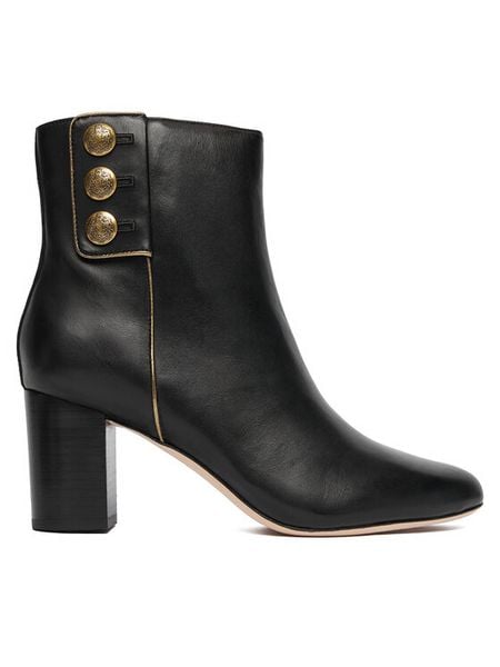 LAUREN RALPH LAUREN Botki Kenndi Bt Hl 802980065001 Czarny. Czarne botki damskie Lauren Ralph Lauren, ze skóry, bez obcasa, na słupku, bez zapięcia. Za 1,019.00 zł.