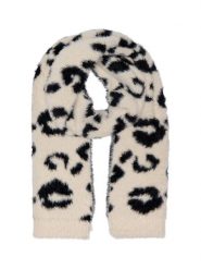 ONLY Szal w kolorze czarno-kremowym rozmiar: onesize. Brązowe szaliki i kominy damskie Only, bez wzorów. Za 69.99 zł.