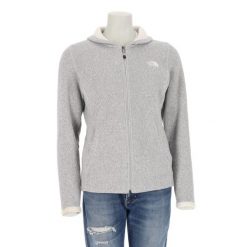 Second life - Kurtka polarowa TNF Grey dla kobiet - Stan bardzo dobry. Szare kurtki damskie The North Face, bez wzorów, z polaru, bez kaptura. Za 169.16 zł.