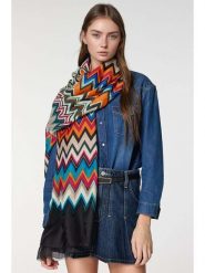 Lucky Bees Szal ze wzorem - 180 x 50 cm rozmiar: onesize. Szaliki i kominy damskie Lucky Bees, bez wzorów, z materiału. Za 100.04 zł.