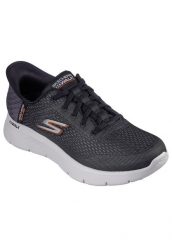 Buty Mężczyzna Skechers Go Walk Flex New World czarny. Czarne buty sportowe na co dzień męskie Skechers, z gumy, bez zapięcia. Za 329.99 zł.