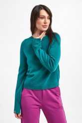 Sweter damski kaszmirowy Ansia MARELLA. Swetry klasyczne damskie Marella, m, z kaszmiru, bez kołnierzyka. W wyprzedaży za 769.30 zł.