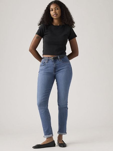 Levi's Dżinsy - Boyfriend fit - w kolorze niebieskim rozmiar: W25/L27. Niebieskie jeansy damskie Levi's. Za 189.95 zł.
