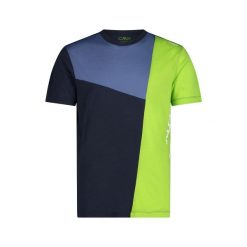 Koszulka CMP. Niebieskie t-shirty sportowe męskie CMP, l, z materiału, bez ramiączek, trekkingowe. Za 244.00 zł.