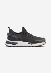 Ciemnoszare Buty Sportowe przed Kostkę Wsuwane z Elastyczną Cholewką Ripavela. Szare buty sportowe na co dzień męskie Born2be, bez zapięcia. Za 89.99 zł.