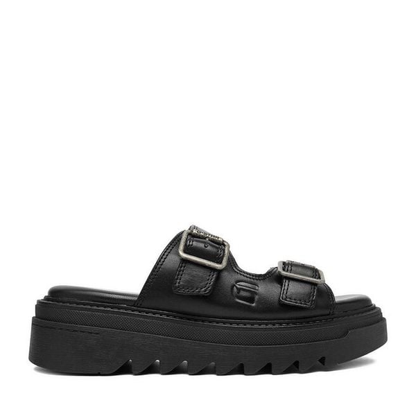 Klapki G-Star Raw. Czarne klapki damskie G-Star Raw, bez wzorów, bez obcasa. Za 249.99 zł.