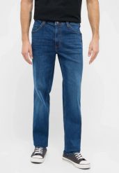 Męskie Spodnie Jeansowe Mustang Style Tramper Straight Denim Blue 1016333 5000 502. Niebieskie spodnie materiałowe męskie Mustang, bez wzorów, z denimu. Za 219.99 zł.