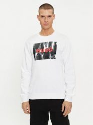 Hugo Bluza Duragol_U242 50513335 Biały Regular Fit. Białe bluzy bez kaptura męskie Hugo, m, z bawełny. Za 499.99 zł.