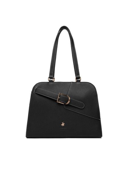Beverly Hills Polo Club Torebka CEO-BHPC-C-006-09 Czarny. Czarne torebki klasyczne damskie Beverly Hills Polo Club, bez wzorów, z materiału, bez dodatków. Za 219.99 zł.