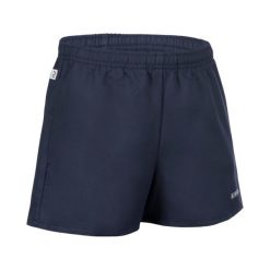 Spodenki do rugby R100 z kieszeniami. Białe szorty męskie OFFLOAD, z materiału, bez kołnierzyka. W wyprzedaży za 34.99 zł.