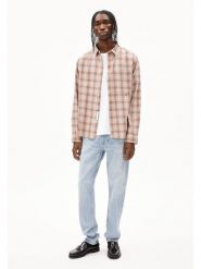 Armedangels Koszula "Paanao" w kolorze jasnoróżowo-kremowym rozmiar: L. Brązowe koszule męskie ARMEDANGELS, l, bez wzorów, z bawełny, bez kołnierzyka, bez ramiączek. Za 226.77 zł.