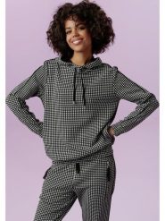 Aniston Bluza w kolorze czarno-białym rozmiar: 44. Białe bluzy z kapturem damskie Aniston. Za 95.99 zł.