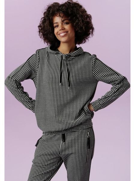 Aniston Bluza w kolorze czarno-białym rozmiar: 36. Białe bluzy z kapturem damskie Aniston. Za 58.00 zł.