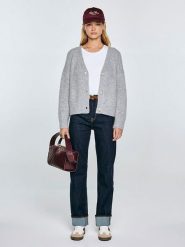 BIG STAR Kardigan w kolorze szarym rozmiar: L/XL. Szare kardigany damskie Big Star, l, bez wzorów, z wełny. Za 144.99 zł.