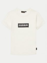 Napapijri T-Shirt Chamois NP0A4ILE S Biały Regular Fit. Białe t-shirty chłopięce Napapijri, bez wzorów, z bawełny, bez ramiączek. Za 69.99 zł.