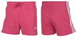 Spodenki damskie adidas Essentials Slim Short. Czerwone szorty damskie Adidas, bez wzorów, z bawełny, klasyczne, z standardowym stanem. Za 94.99 zł.