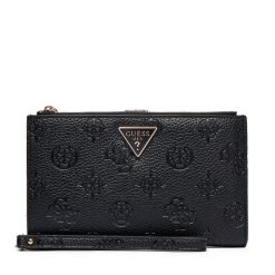 Portfel Guess. Czarne portfele damskie Guess, z aplikacjami. Za 229.99 zł.