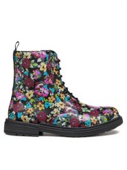 Geox Kozaki Jr Eclair J049QD 00004 C9240 D Czarny. Czarne kozaki dziewczęce Geox, bez wzorów, ze skóry, bez obcasa. Za 319.99 zł.